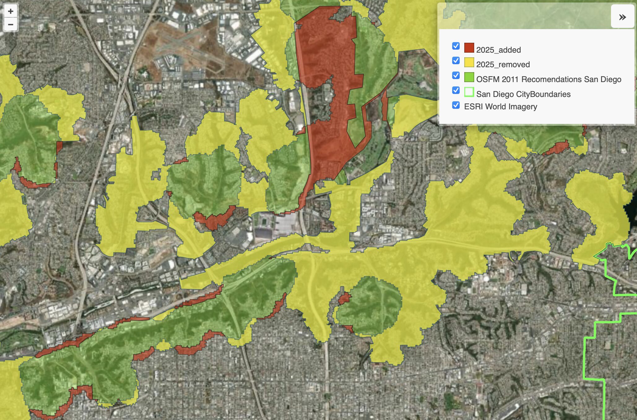 Fire Zone Map Comparison